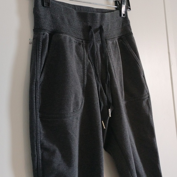 Lululemon Comfy As Sweat PantHeathered Black Size 4 - Picture 4 of 14